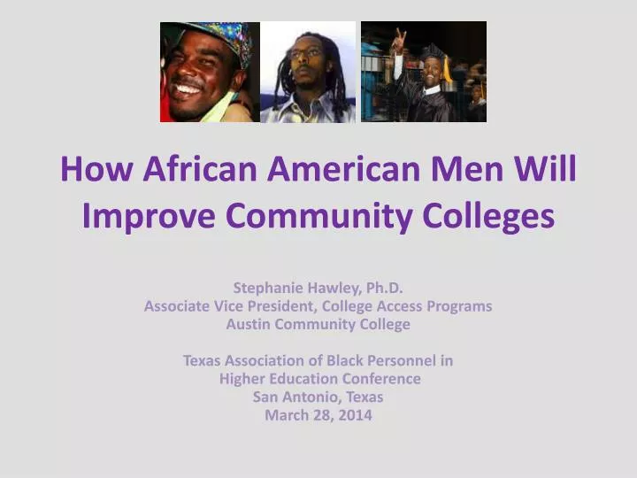 how african american men will improve community colleges