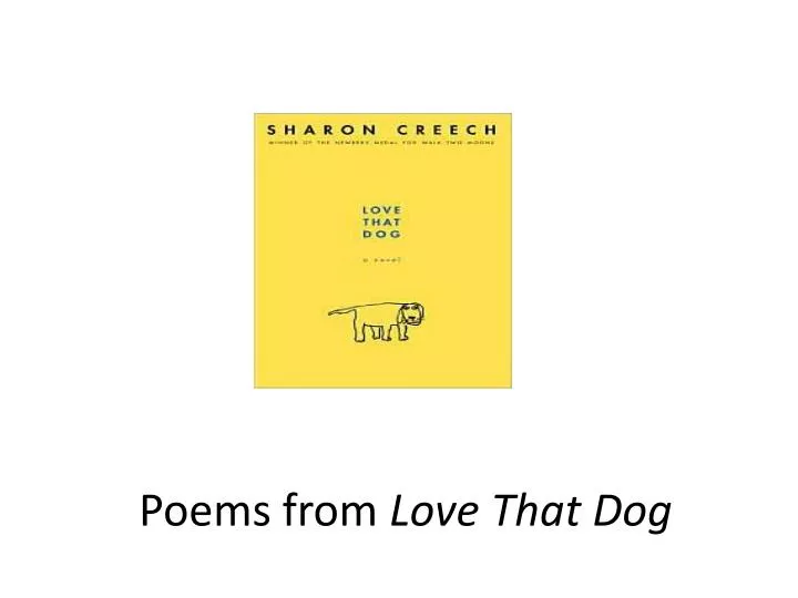poems from love that dog