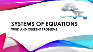 systems of equations