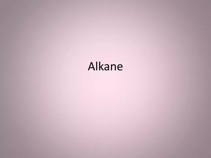 alkane