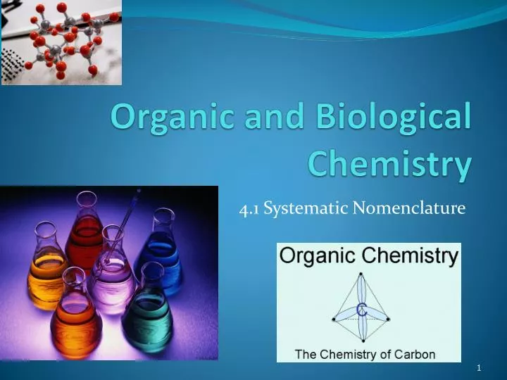 organic and biological chemistry
