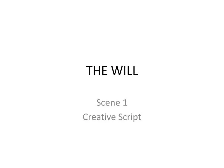 the will