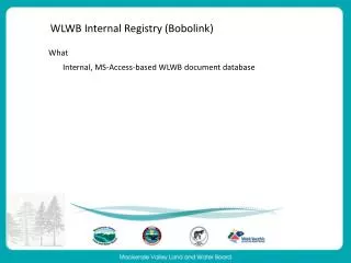 WLWB Internal Registry (Bobolink)
