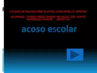 acoso e s colar