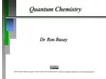 Quantum Chemistry - slide 1