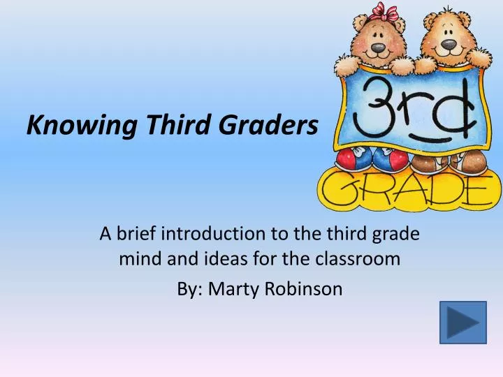 knowing third graders