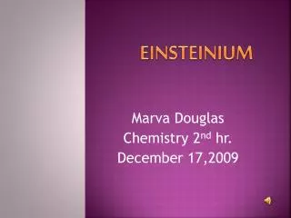 EINSTEINIUM