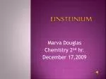 EINSTEINIUM - slide 1