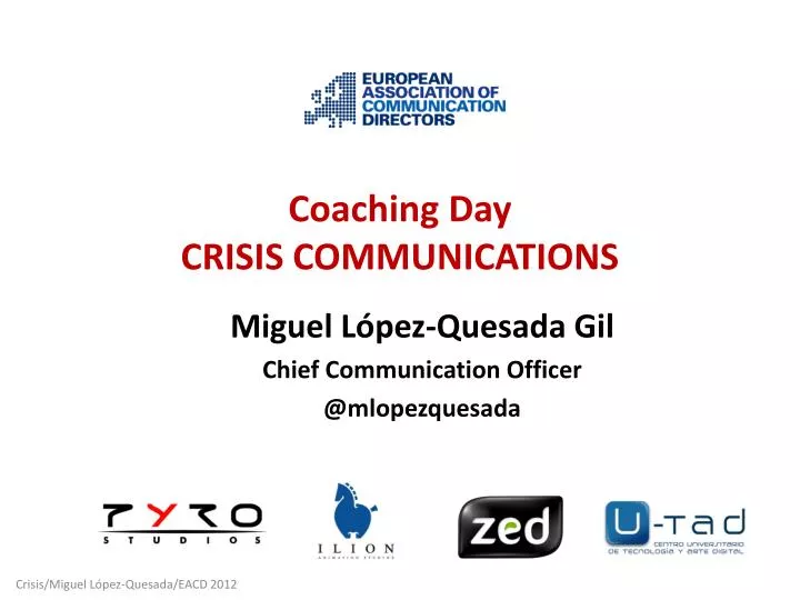 coaching day crisis communications