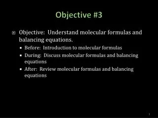 Objective #3