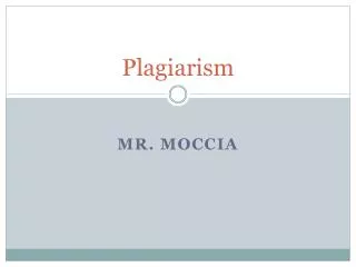 Plagiarism