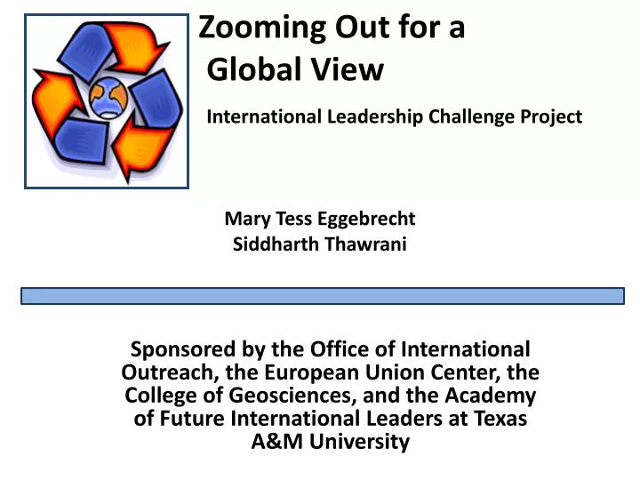 zooming out for a global view international leadership challenge project