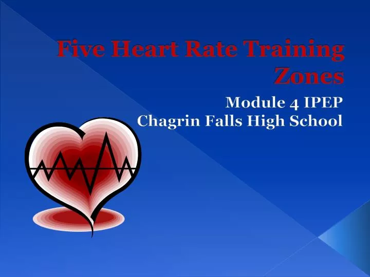 five heart rate training zones