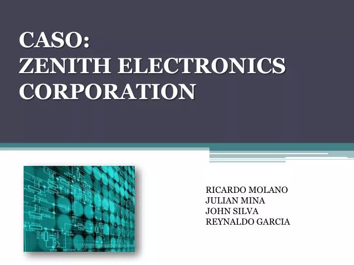 caso zenith electronics corporation