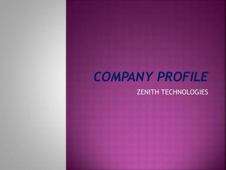 company profile