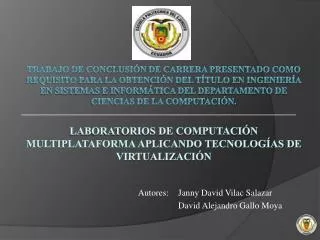 Laboratorios de Computación Multiplataforma Aplicando Tecnologías de Virtualización