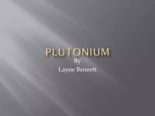 Plutonium