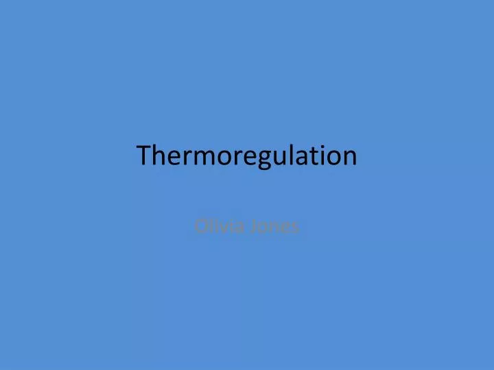 thermoregulation