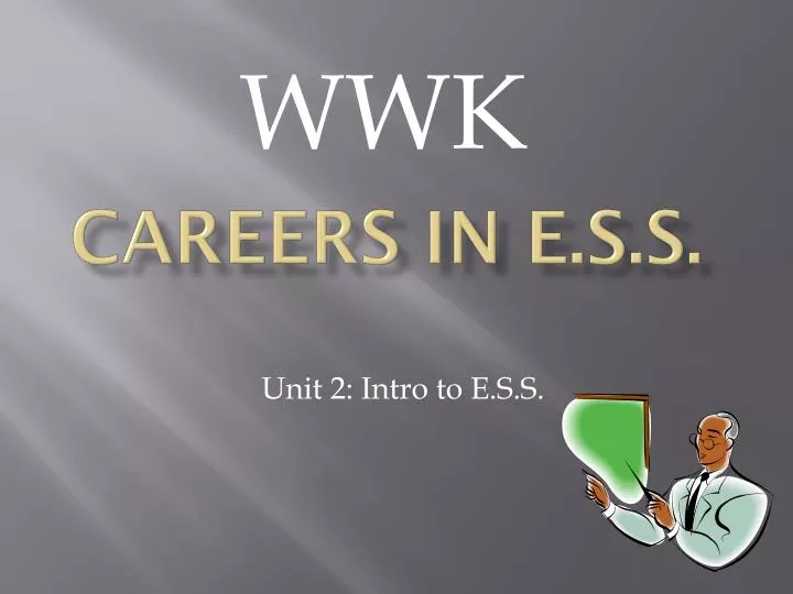 careers in e s s