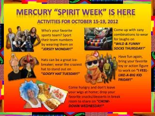 mercury “SPIRIT WEEK” Is Here