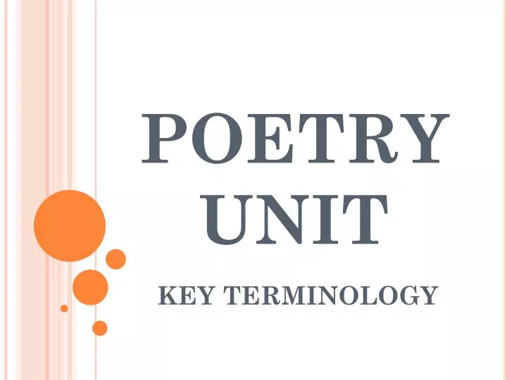 poetry unit