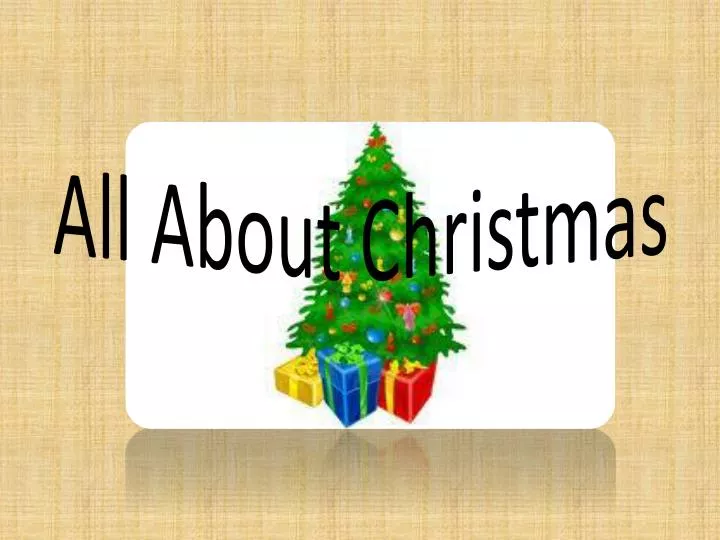 all about christmas