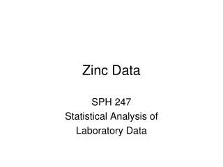 Zinc Data