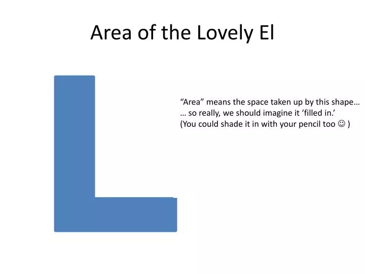 area of the lovely el