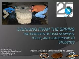 Drinking from the spring The benefits of data services, tools, and leadership to students
