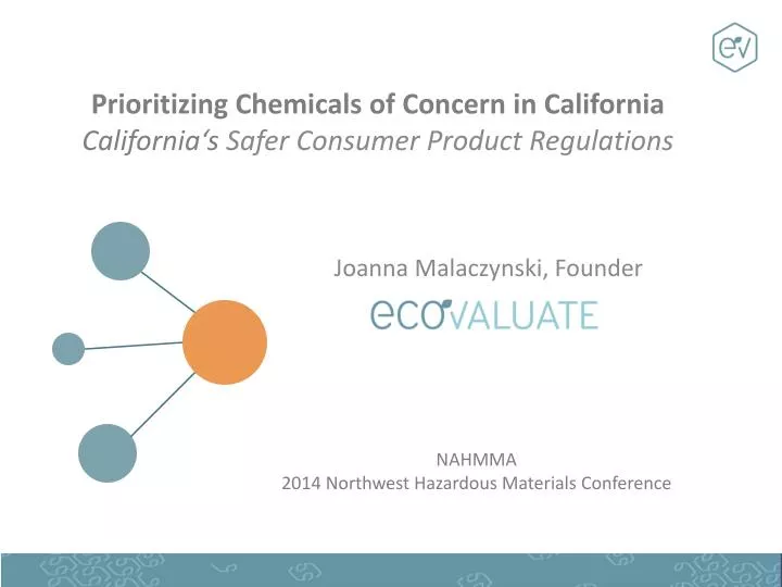 prioritizing chemicals of concern in california california s safer consumer product regulations