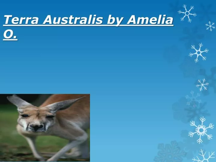 terra australis by amelia o