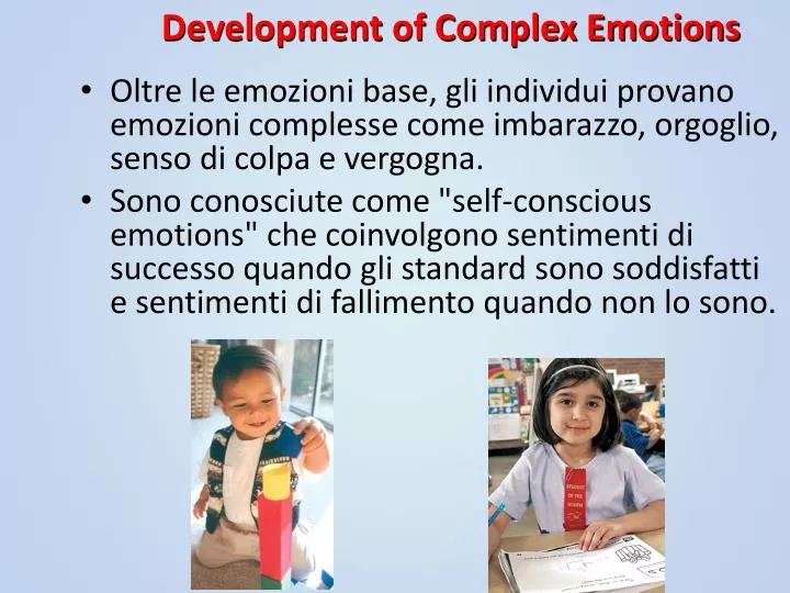 development of complex emotions