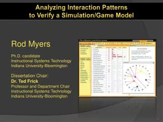 Analyzing Interaction Patterns to Verify a Simulation/Game Model