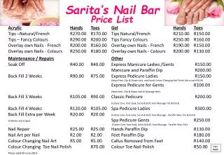 Sarita’s Nail Bar