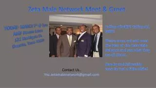Zeta Male Network Meet &amp; Greet