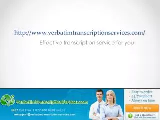 Verbatim Transcription Services