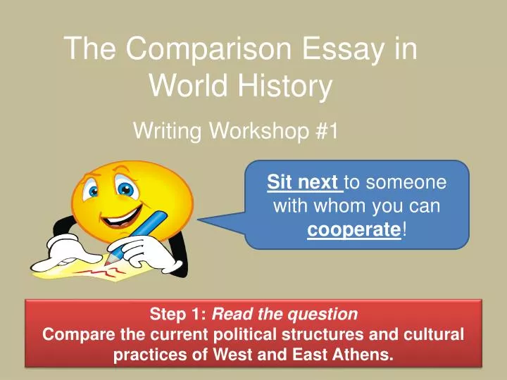 the comparison essay in world history