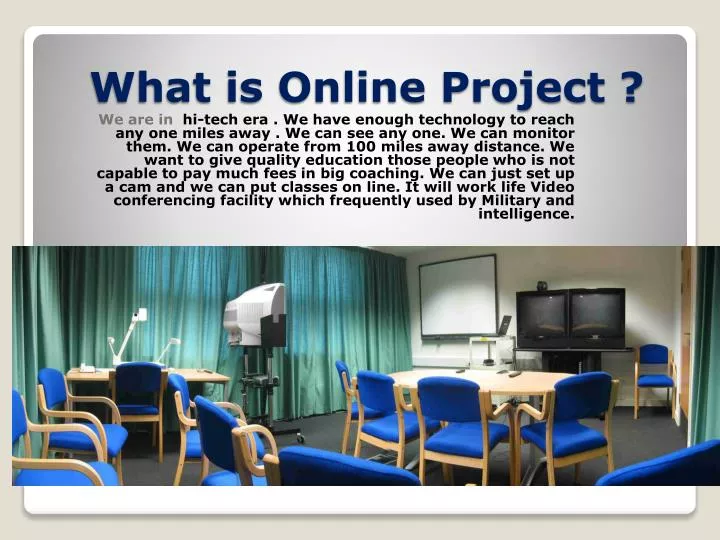 what is online project