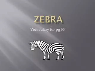 Zebra