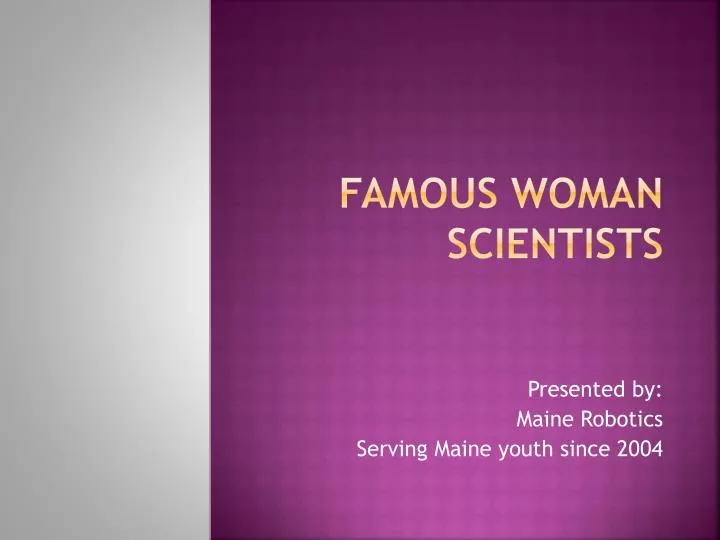 famous woman scientists