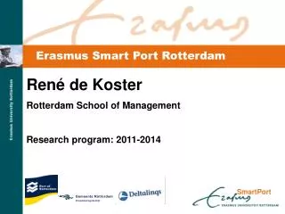 Erasmus Smart Port Rotterdam