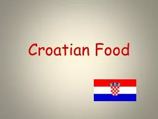 Croatian Food