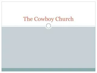 The Cowboy Church