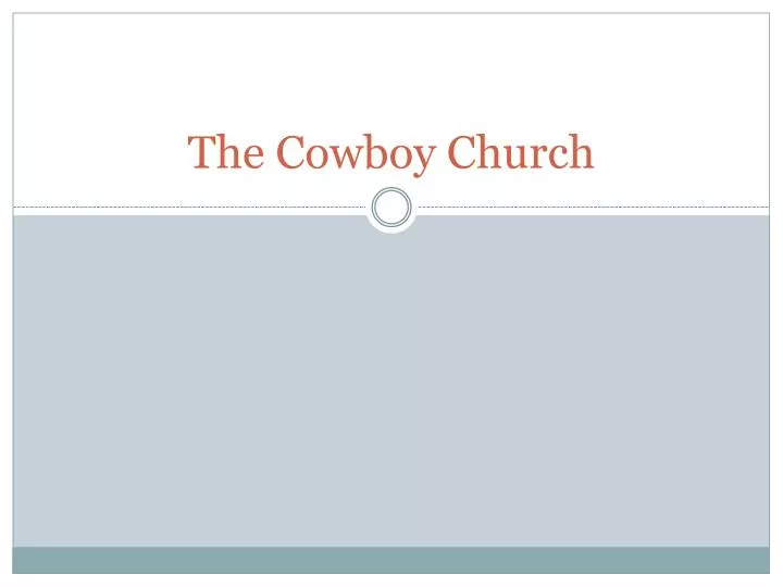 the cowboy church