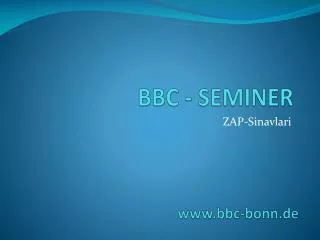bbc seminer