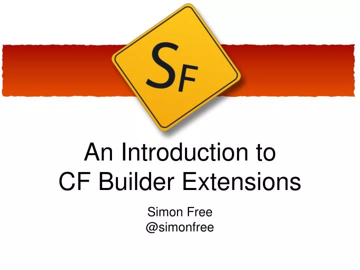 an introduction to cf builder extensions