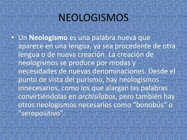 neologismos