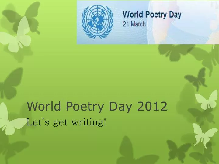 world poetry day 2012