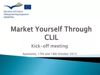 Market Yourself Through CLIL