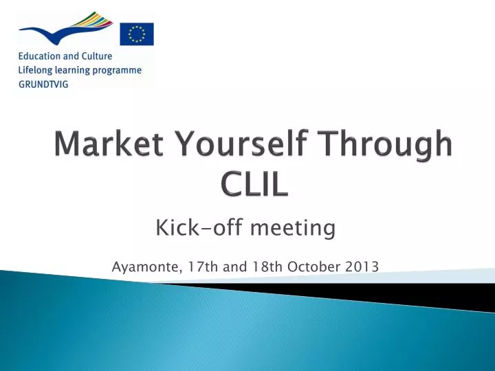 market yourself through clil